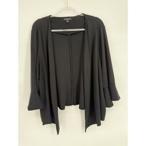 Lane Bryant‎ Black Bell Sleeve Open Front Cardigan Sweater Plus Size 22/24